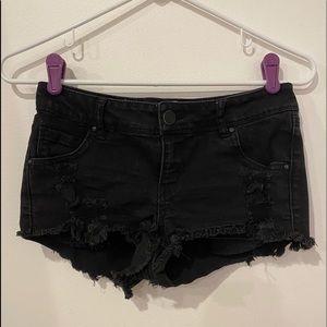 black charlotte russe shorts